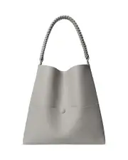Callista Slim M Tote Oat Grained Leather