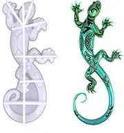 Kaxenig - Gecko Resin Silicone Mould, Lizard Mould Animal Resin Moulds Silicone Mould, Silicone Moulds for Epoxy Resin, Wall Desktop, Cabinet Decoration