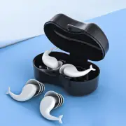 1 Pair Ear Plugs for Noise Reduction, Silicone Swimming Earplugs Reusable Sleep
