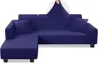 Sectional Couch Covers L Shape Sofa Covers Super Stretch 2Pcs Sofa Slipcovers fo