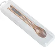 [Generic] makeup travel case clear makeup case travel tableware utensil holder case storage box for brushes jewelry cutlery travel clear