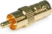 Monoprice BNC Female to RCA Male Adapter - Gold Plated