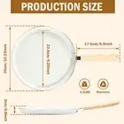 10in Crepe Pan with Wood Handle Nonstick Frying Pan for Stove Top GrMSA