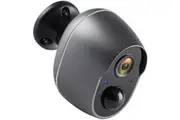 Wire Free 5200mAh Rechargeable Battery Wireless WiFi Buzzer Siren Solar Camera Outdoor IP66 135 Wide Angle Infrared Camerablack