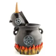 Witches' Cauldrons with LED Flames Backflow Burner : NEW