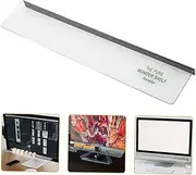 GANAZONO Transparent Monitor Memo Board Computer Screen Note Holder for Desk Design Strong Adhesive Easy Installation Desk Decorations for Women Office Use