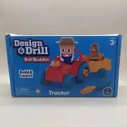 Ts Design & Drill Bolt Buddies Tractor Take Apart Toy With Screwdriver