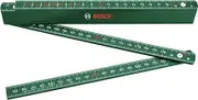 Bosch Home & Garden Folding Ruler 2m (Robust Folding Ruler for Accurate DIY Measuring; Nylon Reinforced with Glass Fibre, Metric Scale, 10 Segments)
