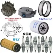 Tune Up Kit Air Oil Fuel Filters Cap Wire Spark Plugs For GMC K1500 V8 5.0L 1986