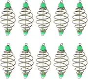 10 Pieces Fishing Feeder Sinker Terminal Tackle 6 Wire Launcher Cage