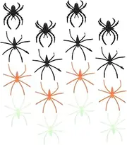 GETAJGHSD Halloween Glow-in-the-dark Spider Rings 100pcs Spider Decorations Set for Venue Layout Party Scene Decor