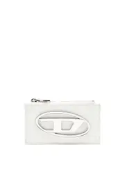 [Diesel] Diesel - Flat card holder in nappa leather - Card cases - Woman - White UNI White