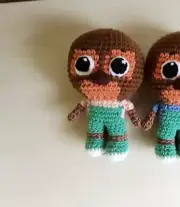 Handmade Jodi Platypus brother, crochet doll, 8" amigurumi, stuffed animal
