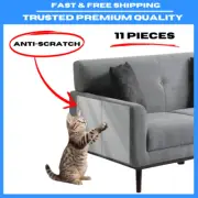 11 Pcs Anti Cat Scratch Furniture Protectors Sticky Tape Double Sided Sofa