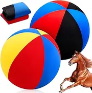 VercanMonth 2 Pcs Horse Ball Covers Please Watch VCR for How to Inflation Mega Herding Play Covers for Horse Herding Ball(40 Inch,Cute Style)