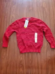 Cat & Jack Girls Red Sweater Pull Over XS (4/5) . B19