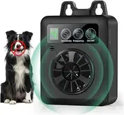 Rechargeable Dog Barking Control Devices Waterproof 50ft Ultrasonic Dog Bark Deterrent with 4 Levels Sonic Anti Bark Device for Dogs