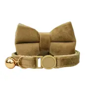 ANYWAGS Cat Collar Lime Green Bow Large with Safety Buckle, Bell, and Durable Strap Stylish and Comfortable Pet Accessory