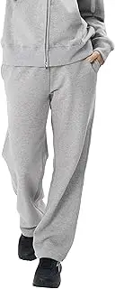 [GIVON] Women's Sweatpants Soft French Terry Straight Leg Open Bottom Active Pants