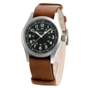 Hamilton H69439531 Khaki Field Mechanical Manual Mens Watch Black Genuine