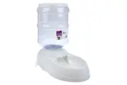Paws & Claws 11L Gravity Pet Dog Cat Feeding Storage Food Dispenser Feeder White