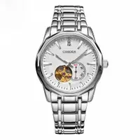 在飛比找ETMall東森購物網優惠-商務簡約男士手表鋼帶手表腕表瑞士新款全自動精鋼機械表夜光