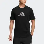 【ADIDAS 愛迪達】ADIDAS FI 3BAR TEE 男 短袖 上衣 T恤 亞洲版 運動 訓練 休閒 棉質 舒適 黑(H39354)