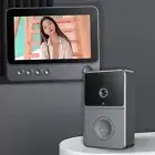 2.4G Video Doorbell 4.3 Inch IPS Screen Door Bell Intercom System Night Vision