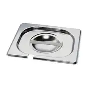 12 x MixRite Stainless Steel Lids with Cut for Spoon 325x265 mm P12000 - P12000-SM