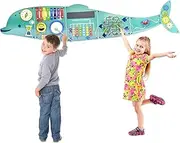 Baotree Activity Wall Busy Board Panels, Montessori Sensory Toys, Wall Activity Center, Educational Toy, Interactive Wooden Learning Toy for Toddler Playroom & Children's Daycare