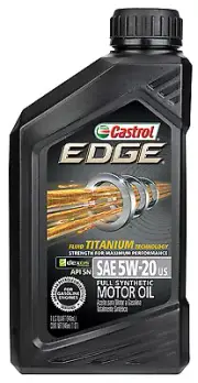Castrol 15D4DC Edge Motor Oil, 5W-20, 1 Qt. - Quantity 1