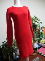 NWT CHRISTOPHER KANE CRYSTAL BUCKLE CHUNKY KNIT WOOL/CASMERE DRESS(S) MADE IN UK