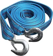 HEALEEP 1 PC Sturdy Tow Rope with Forged Hook Heavy Duty Emergency Trailer Rope for Safe Vehicle and Pulling Assistance