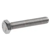Hex Head Screws Bolts 304 Stainless Steel Metric Flat Hexagon Coarse Threaded Machine Cap Fully Thread Assortment SUS Storage Silver M6x40mm 100X