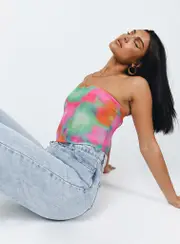 Morso Mesh Corset Top Multi