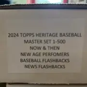 2024 TOPPS HERITAGE MASTER SET w/SP's + FOUR INSERT SETS 570 CARDS COMPLETE