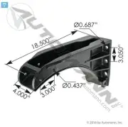 PETERBILT 379 FUEL TANK BRACKET 3775060