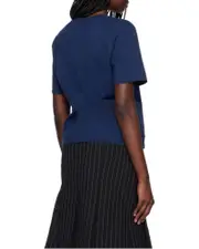 printed T-shirt 1,2 navy blue