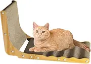 Jiimhte Cat Scratcher L Shaped - Kitten Nail Sharpener Board - Multifunctional Indoor Kitten Teaser Toy for Home, Pet Scratching Board