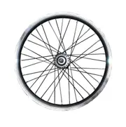 TDR 20" Front Bicycle Wheel Rim for V Brake and Disc Brake Systems Suitable for Folding E-bikes and BMX Black Spokes
