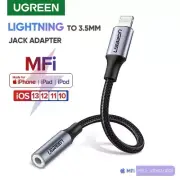 UGREEN Lightning to 3.5mm AUX Adapter Headphone Jack Cable iPhone MFi Certified