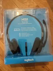 Logitech Stereo Headset Model H151 Dual Earpiece With Microphone