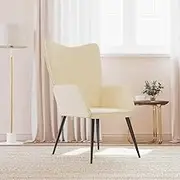 Relaxing Chair Cream Fabric Home Chairs