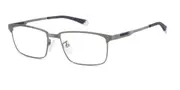 Polaroid PLD D570/G Asian Fit KJ1 Men's Glasses Grey Size 54 - Private Health Rebate - Blue Light Block Available