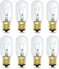 8-Pack 40W T8 Incandescent Bulbs - Dimmable E17 for Enhanced Cooking Light