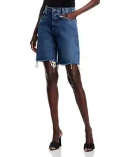 Frame The Leisure Frayed Denim Shorts