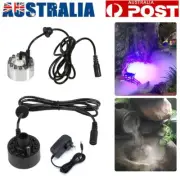 12 LED Atomiser Ultrasonic Mist Maker Water Fountain Pond Atomiser Humidifier AU