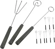 Alipis 4 Sets Fondue Forks: Cheese and Chocolate Dipping Tools - DIY Decorating Fondue Parties - Stainless Steel Forks for Home and Gatherings