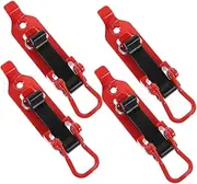 HEALLILY 4pcs Car Accessories Offroad Shovel Mount for Roof Rack Dump Trailer Shovel Holder Bracket Wall Mount Clamp Kit