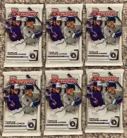 (6) 2020 Bowman Baseball Retail Packs 12 cards/pack Dominguez? Witt Jr.?